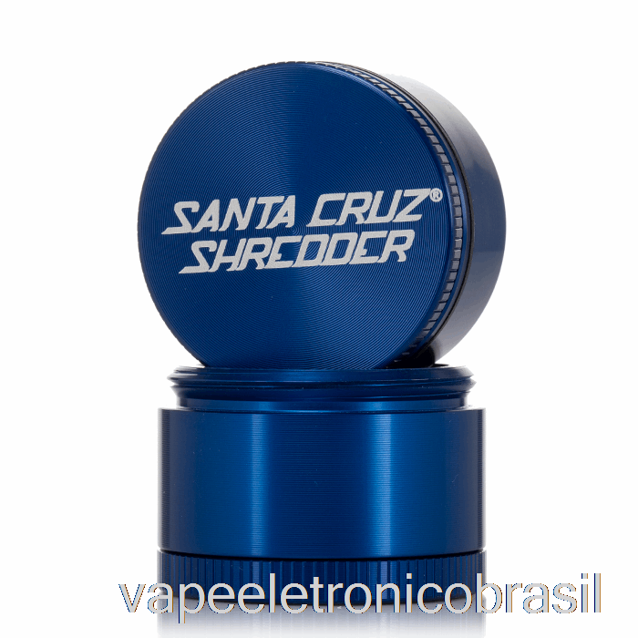 Vape Eletrônico Santa Cruz Triturador De 1,6 Polegadas Pequeno Moedor De 4 Peças Azul (40 Mm)